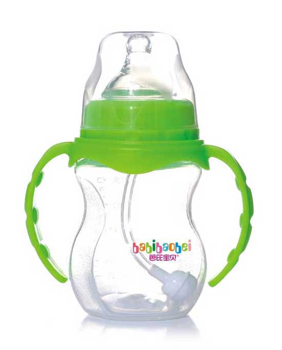 芭芘寶貝寬口徑雙柄PP奶瓶180ml