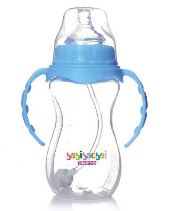 芭芘寶貝寬口徑雙柄PP奶瓶260ml