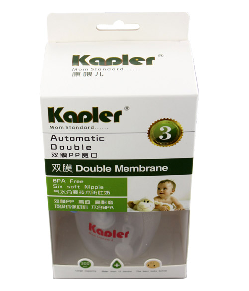 康喂兒雙膜寬口自動PP奶瓶300ml