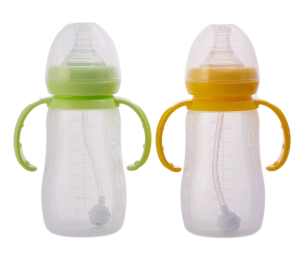 紐西貝兒健寬口徑全硅膠自動(dòng)奶瓶(240ml)