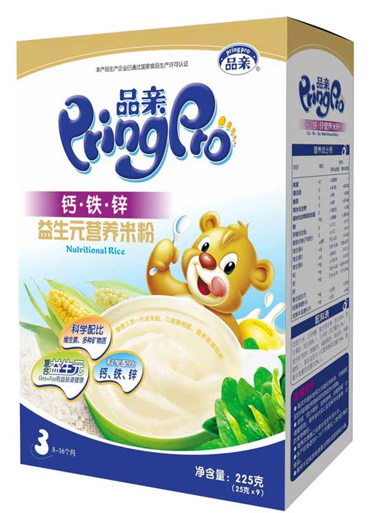 品親益生元鈣鐵鋅營(yíng)養(yǎng)米粉