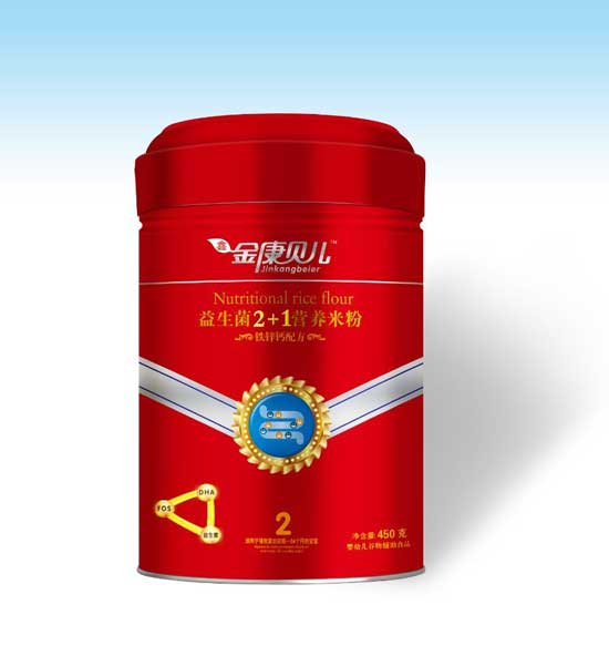 金康貝兒鐵鋅鈣配方益生菌2+1營養(yǎng)米粉