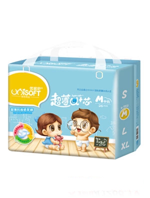 優(yōu)妮舒超薄U+芯時(shí)尚紙尿褲中包