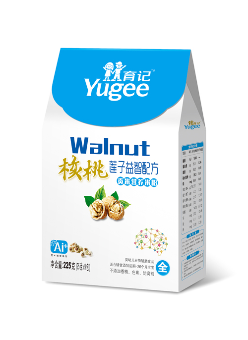 育記核桃蓮子益智貢米營養(yǎng)米粉盒裝