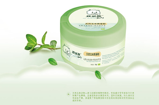 歡樂(lè)熊天然玉米爽身粉