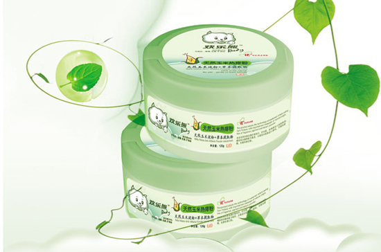 歡樂熊天然玉米熱痱粉