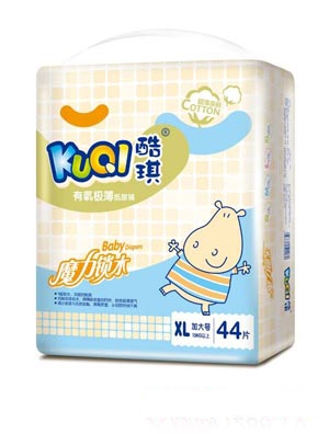酷琪有氧極薄紙尿褲XL44片