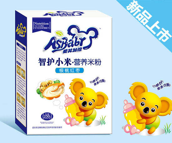 愛其加倍核桃紅棗智護小米營養(yǎng)米粉