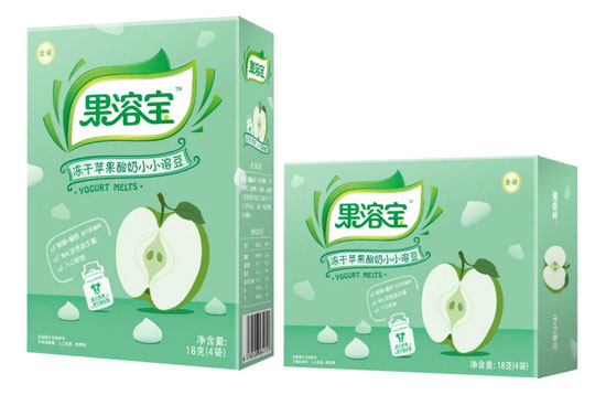 果溶寶凍干蘋果酸奶小小溶豆