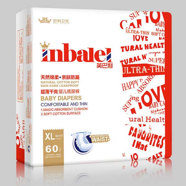 英巴利超薄干爽嬰兒紙尿褲XL碼60片