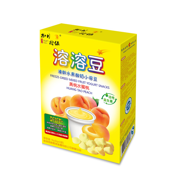 八月十五黃桃水蜜桃溶溶豆