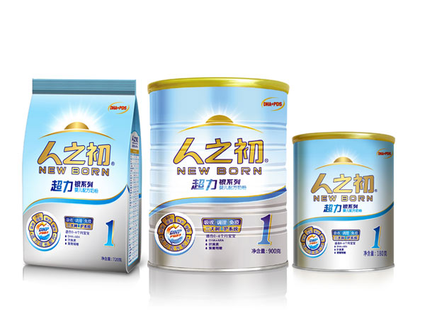 人之初超力銀裝嬰兒配方奶粉1段