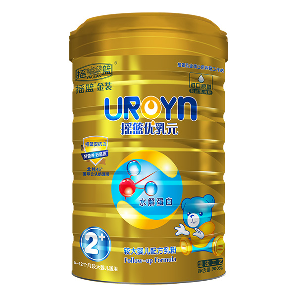 搖籃優(yōu)乳元較大嬰兒配方乳粉2段