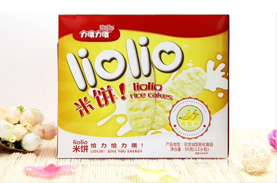 力哦力哦香蕉味米餅