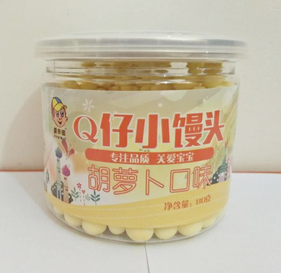 嬰樂滋Q仔小饅頭胡蘿卜味