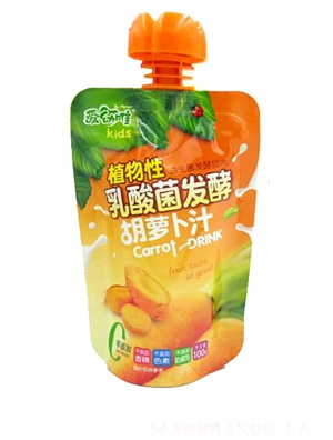 愛幼唯植物性乳酸菌發(fā)酵胡蘿卜汁袋裝