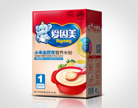 愛因美小米金胚芽營養(yǎng)米粉-果蔬多維