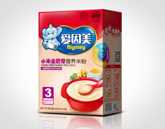 愛因美小米金胚芽營養(yǎng)米粉-核桃蛋白