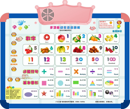 貝貝魚(yú)多功能幼教學(xué)習(xí)數(shù)學(xué)知識(shí)畫(huà)板