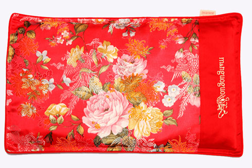 咪呢果果嬰幼兒護型功能枕3個月-1歲吉紅色