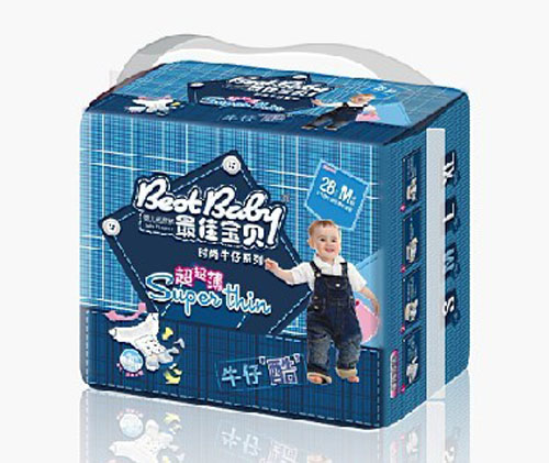 最佳寶貝時尚牛仔紙尿褲M碼
