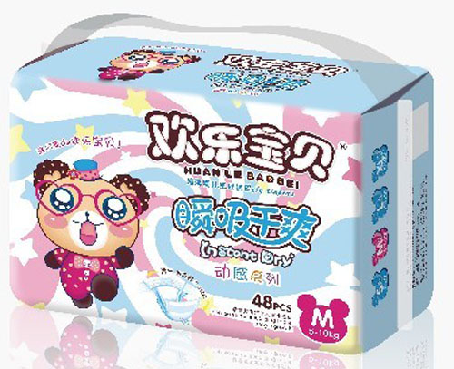 歡樂寶貝動感系列紙尿褲M碼48片