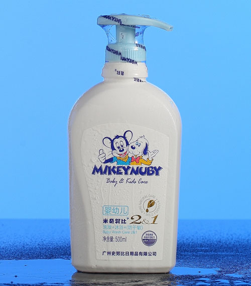 米奇努比嬰幼兒500ml洗發(fā)沐浴2&1防干敏